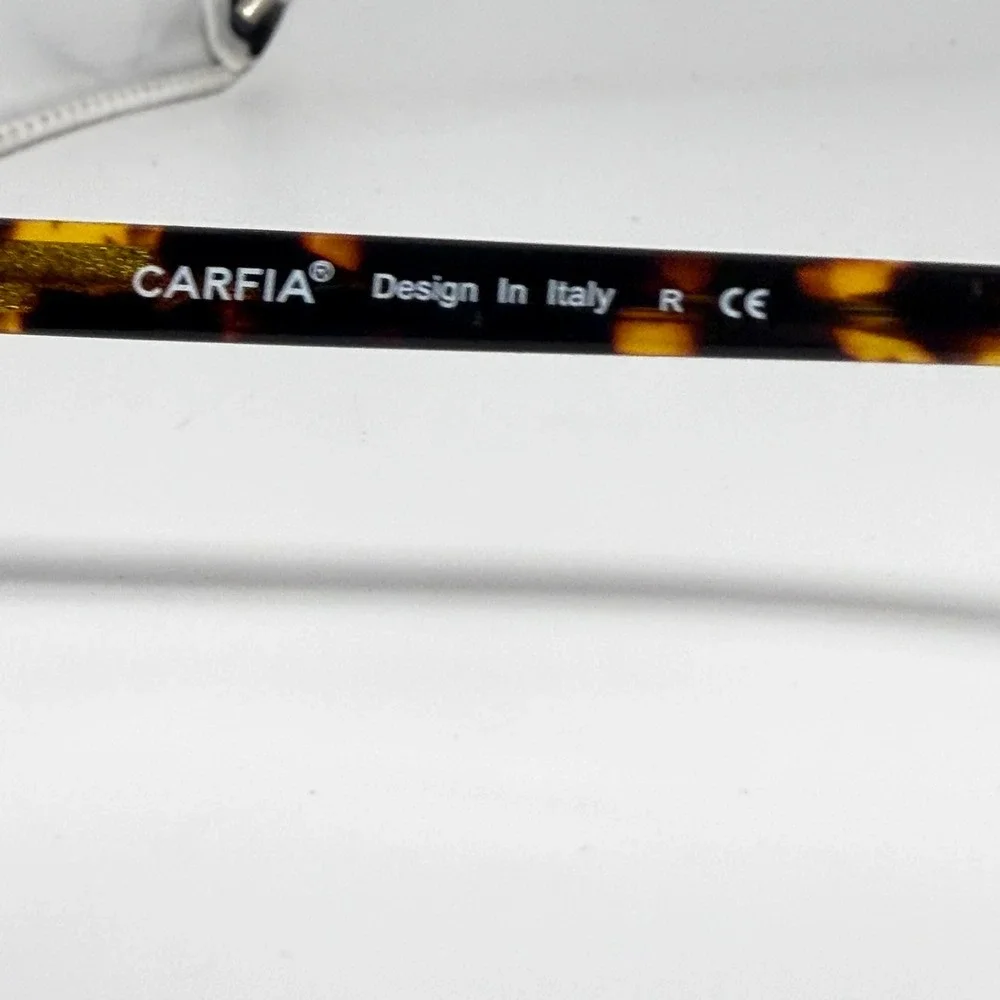 Carfia CA5288 Polarized Round Sunglasses Tortoiseshell Brown Lens Italy Design